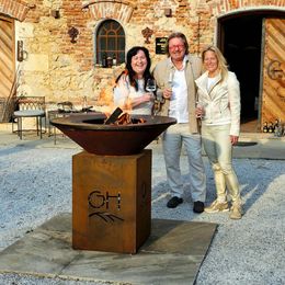 Renate Zierler mit Andreas und Barbara Reinisch