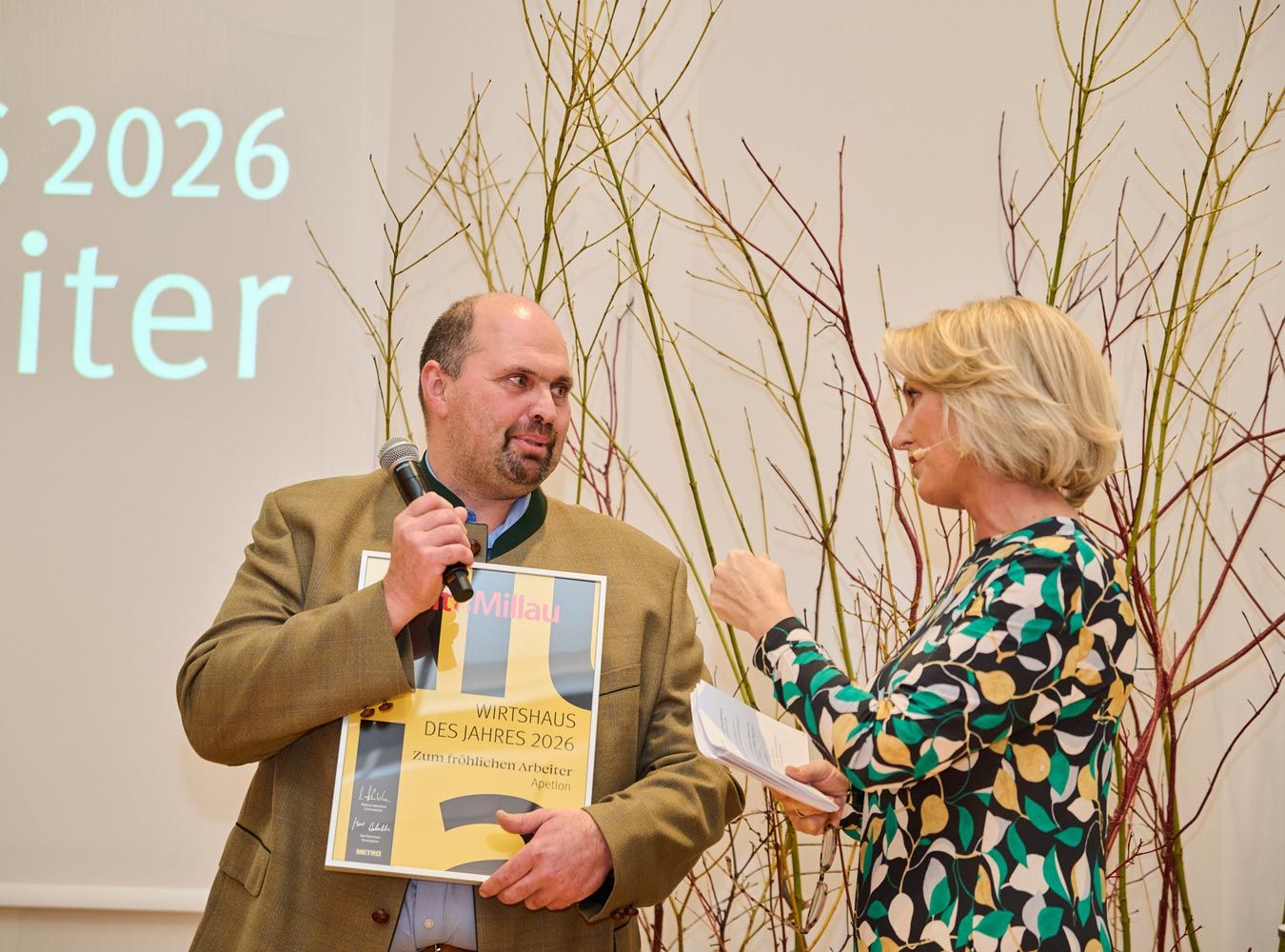 Hannes Tschida mit Martina Hohenlohe