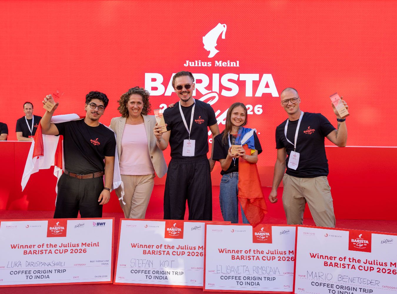 Luka Darispanashvili, Christina Meinl, Stefan Kot, Elizaveta Rîmscaia und Mario Benetseder
