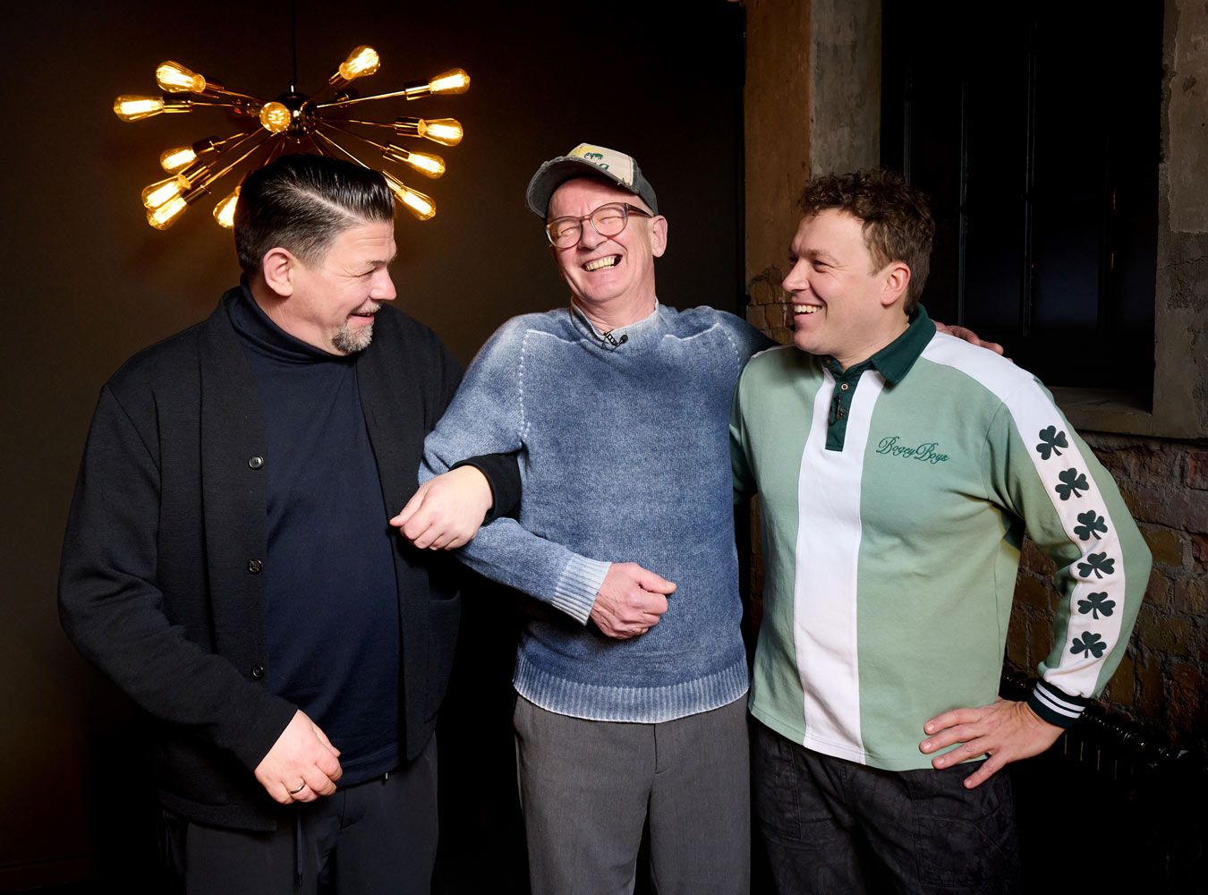 Tim Mälzer mit Helmut und Philip Rachinger