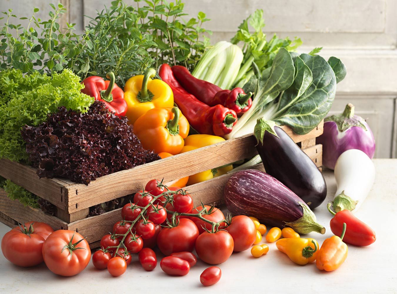 Sonniges Sommer-Gemüse