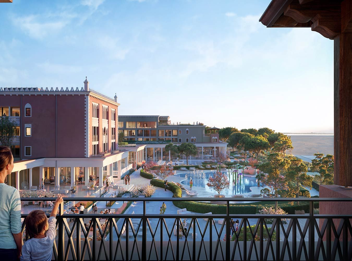 Blick über das Resort