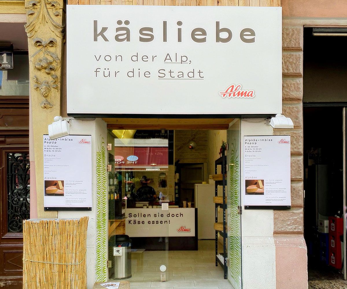 Das Pop-Up befindet sich in der "Schelato"-Eisdiele