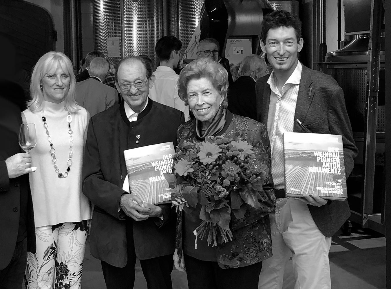 Anton Kollwentz im Kreise seiner Familie