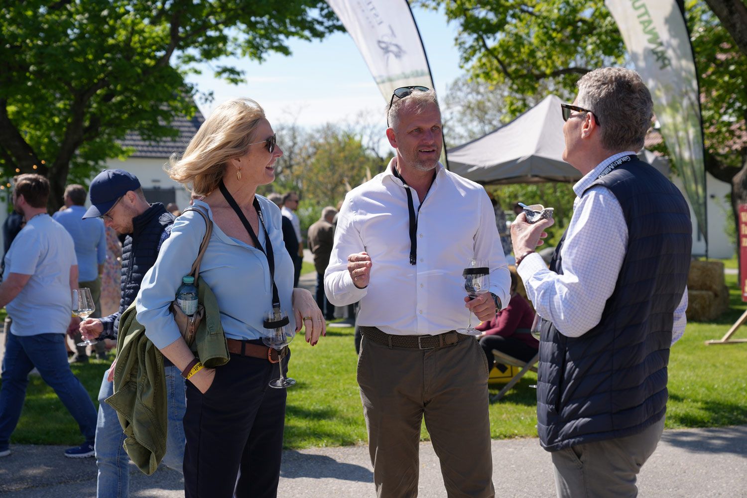 Martina und Karl Hohenlohe mit Georg Rotböck (Lohberger)