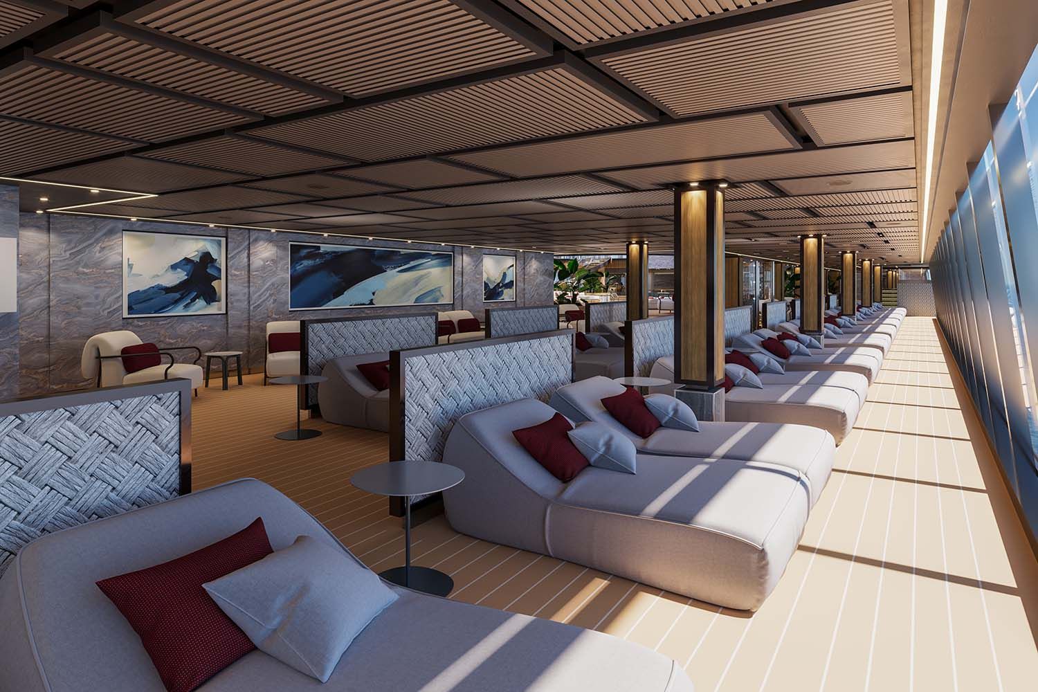 Explora Journeys Entspannen mit Blick aufs Meer