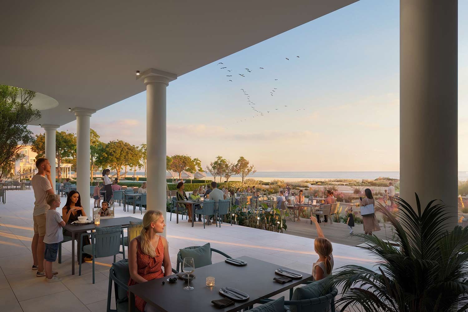 Terrasse mit Meerblick