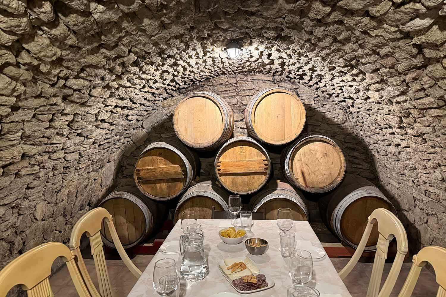 Verkostungsraum auf der Bodega Kieninger