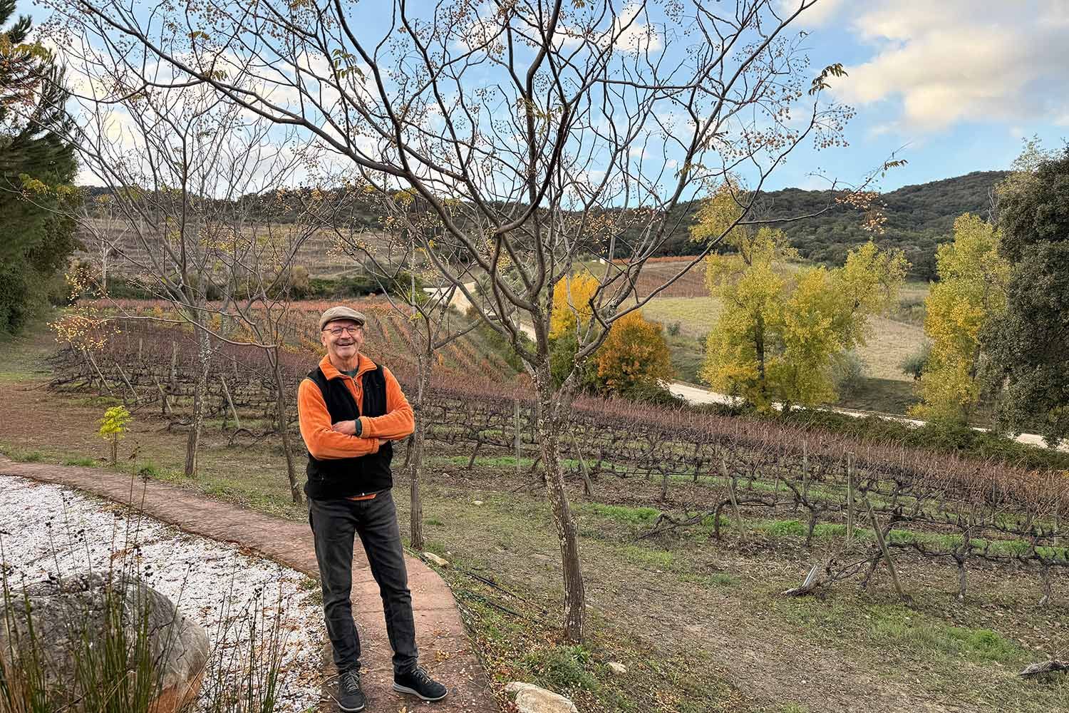Martin Kieninger auf seinem Weingut