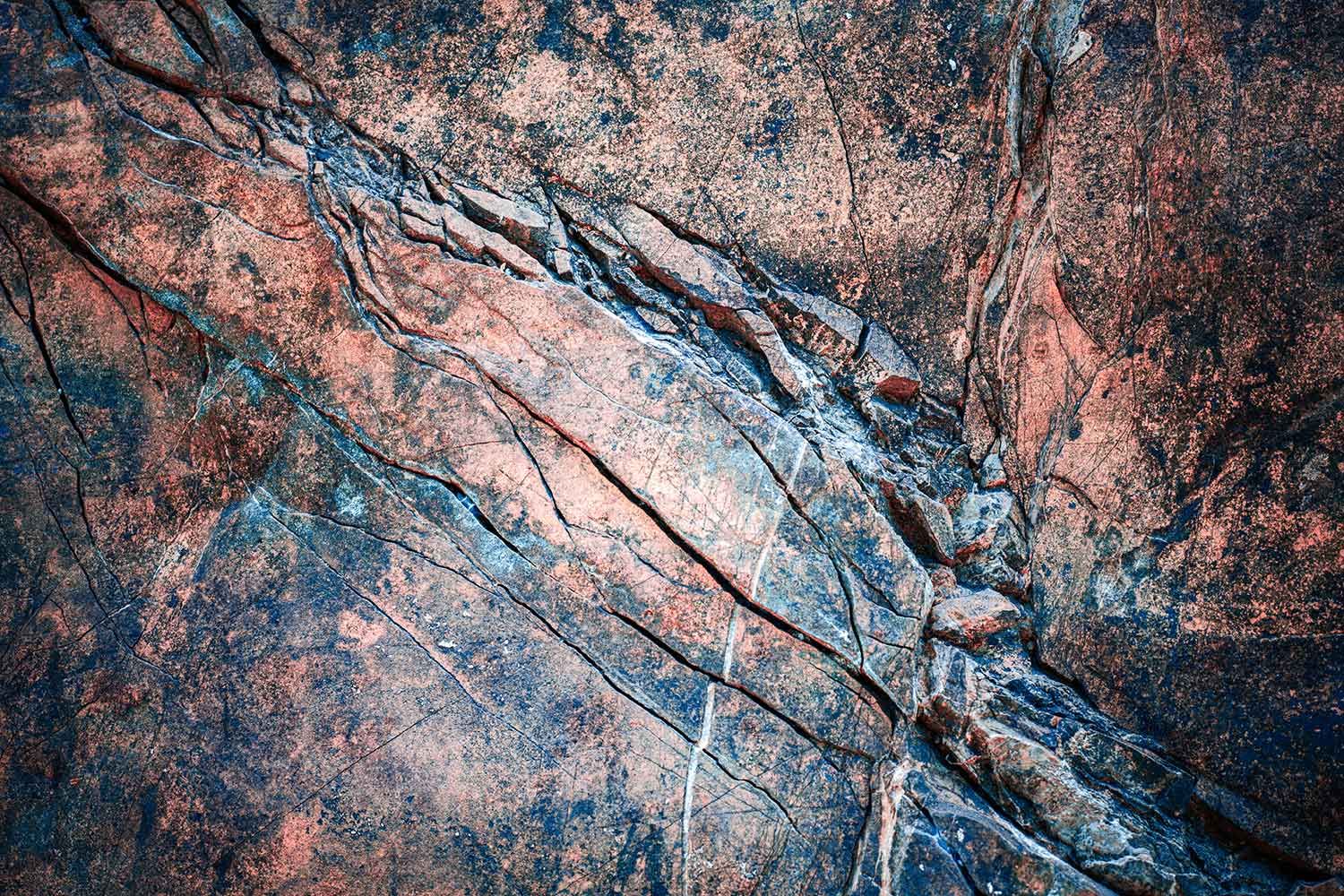 Eindrucksvolle Bodenstruktur