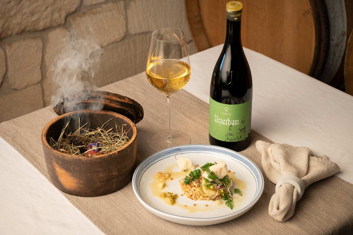 Winklers Kreationen und Umathums Weine: Frühlingssalat & Venus