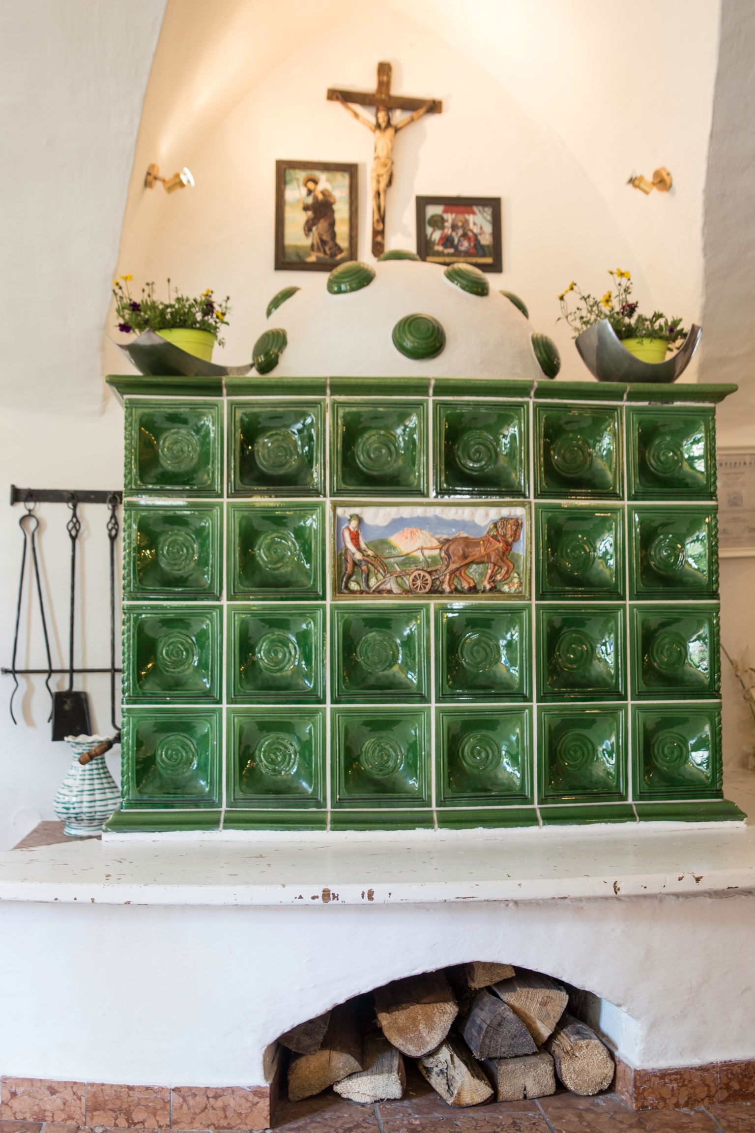 Gemütlicher Kachelofen