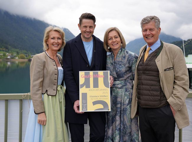 © Gault & Millau / Donat Martina und Karl Hohenlohe, Hannes und Monika Müller