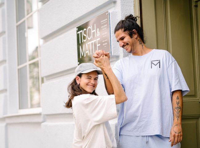 Michaela Illetschko und Navid Adham