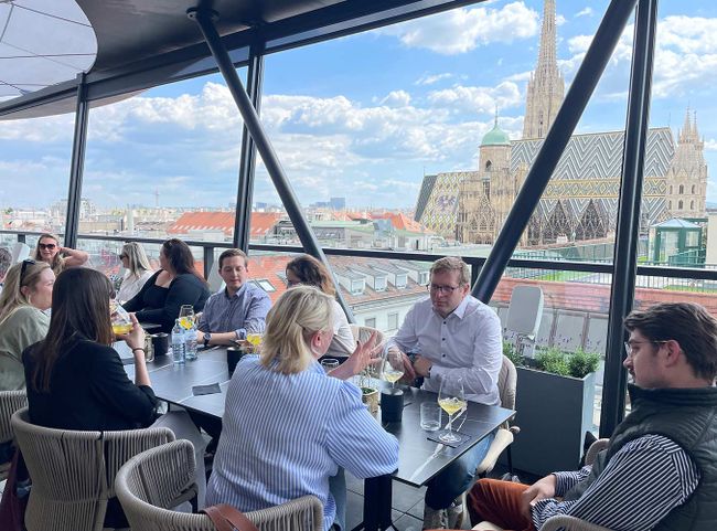 Tasting auf der Lamée Rooftop Bar