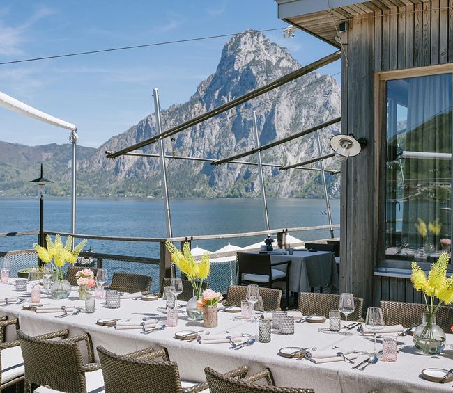 © Bootshaus Das Bootshaus liegt direkt am Traunsee