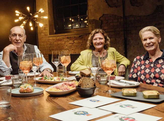 © RTL / Hendrik Lüders Gennaro Contaldo, Anna Sgroi, Cornelia Poletto