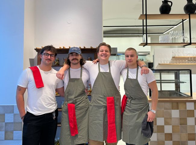 © Gault&Millau / Derya Metzler Elie Reboul, Abel Dan, Luca Presser und Moritz Blank