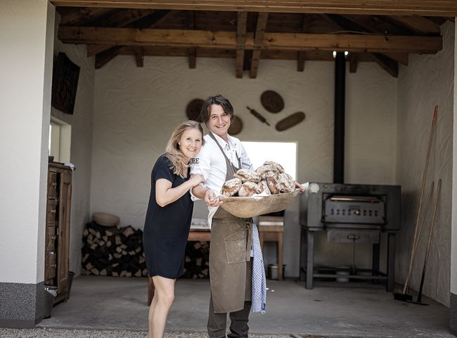 Die Gastgeber Eva-Maria Pürmayer und Thomas Hofer