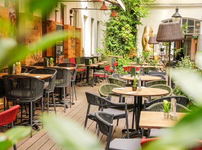 © stadt.Allee Entspannen inmitten der Einkaufsmeile