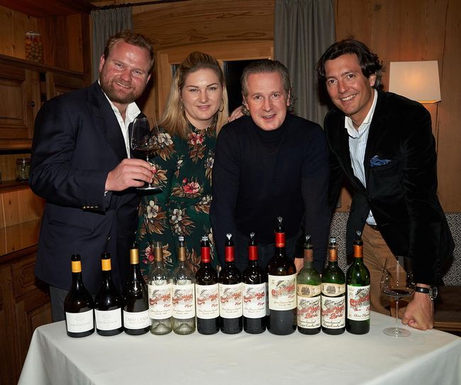 © Herbert Lehmann Das Kate & Kon Führungsteam Konstantin und Katharina Wolf, Florian Wolf-Haidegger und Arthur de Lencquesaing von Marques de Murrieta