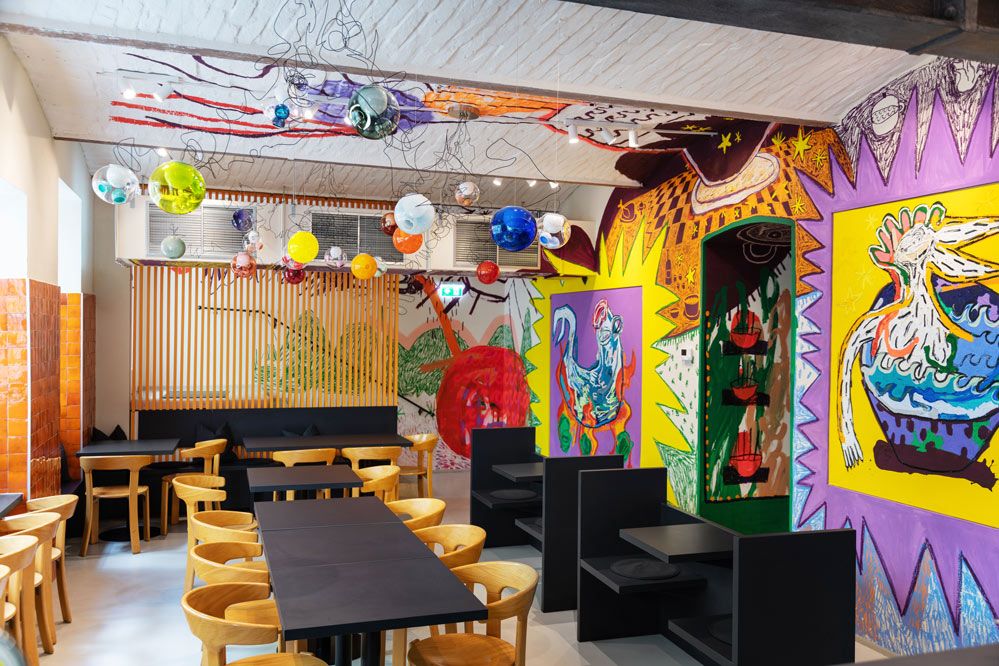 Wandmalerei von Künstlerin Denise Rudolf Frank