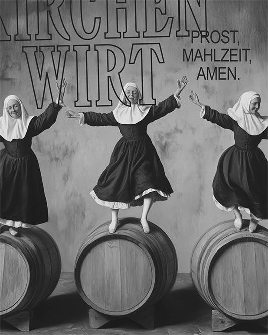 Prost, Mahlzeit, Amen im Kirchenwirt
