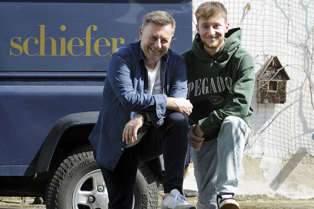 Uwe Schiefer mit Sohn Paul